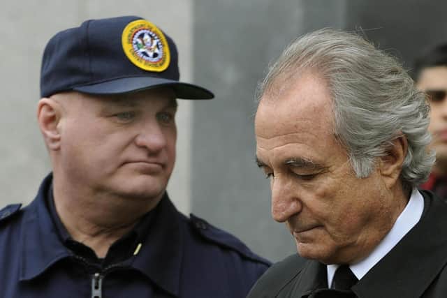 Bernie Madoff was given a 150-year prison sentence for the biggest investment fraud in US history, totalling as much as $65 billion (Picture: Timothy A Clary/AFP via Getty Images)