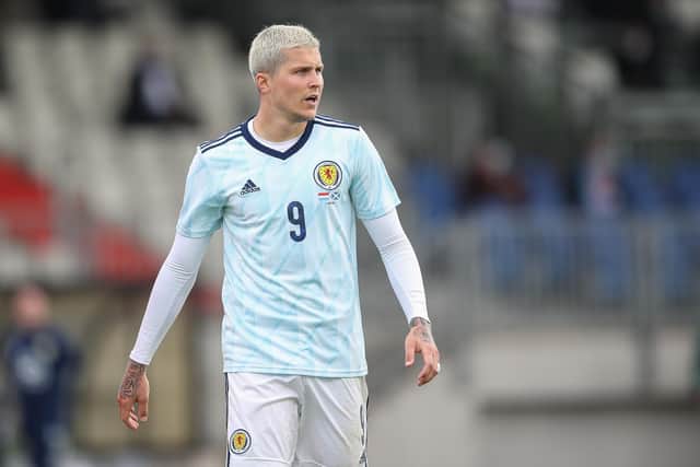 Lyndon Dykes failed to add to his Scotland goals tally in Luxembourg but manager Steve Clarke was pleased with the QPR striker's performance. (Photo by Christian Kaspar-Bartke/Getty Images)