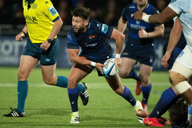 Ali Price in action during his Edinburgh debut after coming off the bench in the win over Bulls. (Photo by Paul Devlin / SNS Group)
