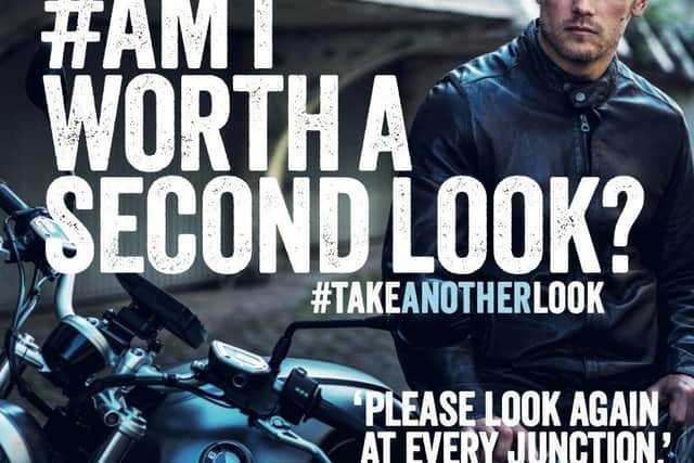 Sam Heughan supports the TakeAnotherLook campaign.