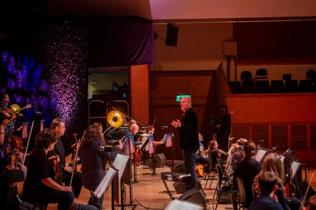Celtic Connections artistic director Donald Shaw on stage with the Celtic Connections Big Band at Glasgow Royal Concert Hall PIC: Gaelle Beri