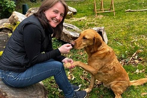 Caithness, Sutherland and Ross MSP Maree Todd says of her Labrador Cooper: "Cooper is already well known within Scottish Politics – perhaps most famously for his love of bread. People ask me how he is doing the length and breadth of Scotland and I’m astonished at how well known and loved he is. He promotes the daily mile – great for our health and one of our best Scottish exports so international renown too!"