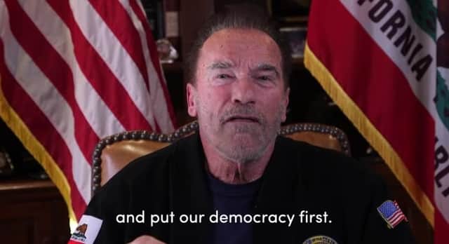 Arnold Schwarzenegger said: "America will come back from these dark days and shine our light once again.”