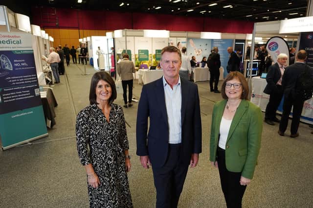 Tanja Kunze, Marshall Dallas and Elaine Miller of the EICC at this week's DDL 2023 conference. Picture: Stewart Attwood