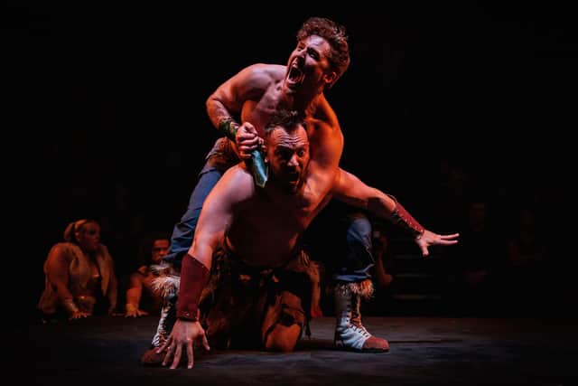 Richard Summers-Calvert and James Dunn in Mythos Ragnarok at Gilded Balloon, written by Ed Gamester Pic: Al Veryard