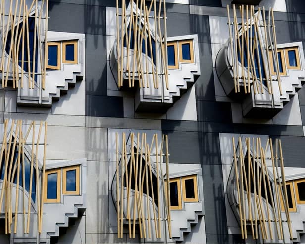 Windows on the Scottish Parliament building in Edinburgh. The time limit for questions and answers will be shortened from the start of the next term. Picture: Getty Images