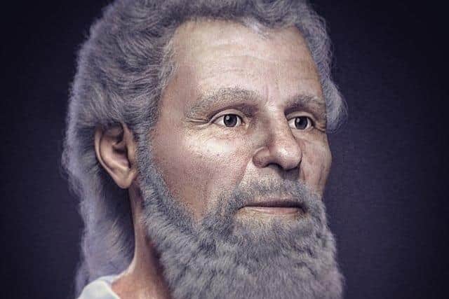 This is a facial reconstruction of Valentine of Rome who is thought to be the original Saint Valentine himself.