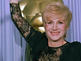 Olympia Dukakis has died aged 89. she can be seen her in 1988 holding her Oscar for best supporting actress for her role in "Moonstrck." (AP Photo/Lennox Mcleondon)