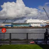 The MS Victoria cruise ship in Leith harbour housed refugees for a year.