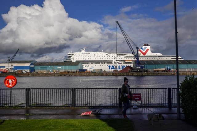 The MS Victoria cruise ship in Leith harbour housed refugees for a year.