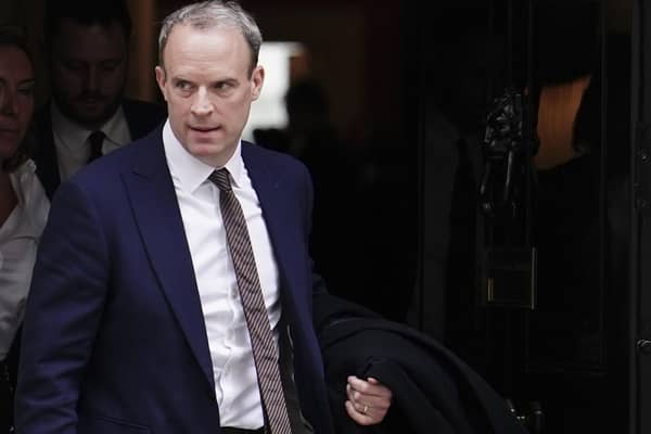 Dominic Raab has resigned as Deputy Prime Minister and Justice Secretary (Picture: Jordan Pettitt/PA)
