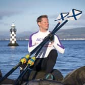 Jamie Douglas-Hamilton in Port Glasgow ahead of rowing the treacherous seas from Antarctica to South Georgia, in January