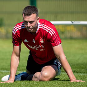 Andy Considine suffered a potentially serious injury in Aberdeen's 1-0 defeat by Qarabag.