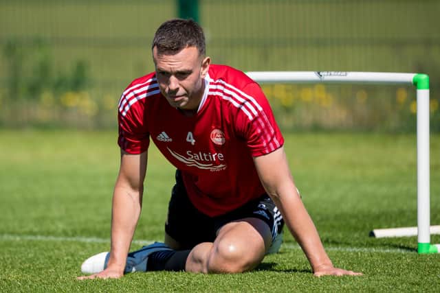 Andy Considine suffered a potentially serious injury in Aberdeen's 1-0 defeat by Qarabag.