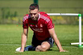 Andy Considine suffered a potentially serious injury in Aberdeen's 1-0 defeat by Qarabag.