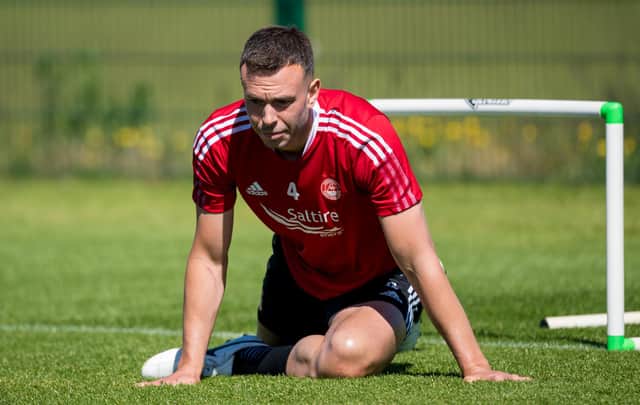 Andy Considine suffered a potentially serious injury in Aberdeen's 1-0 defeat by Qarabag.