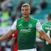 Hibs defender Ryan Porteous has received backing from his club in the wake of Ibrox sending-off. Photo by Craig Williamson / SNS Group