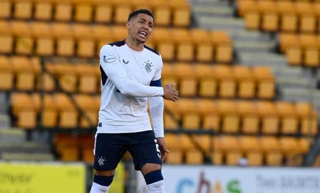 Rangers captain James Tavernier during his return to action against St Johnstone at McDiarmid Park on Wednesday. (Photo by Rob Casey / SNS Group)