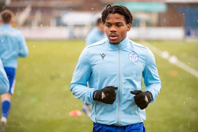 Dapo Mebude is on loan at Queen of the South. Picture: SNS