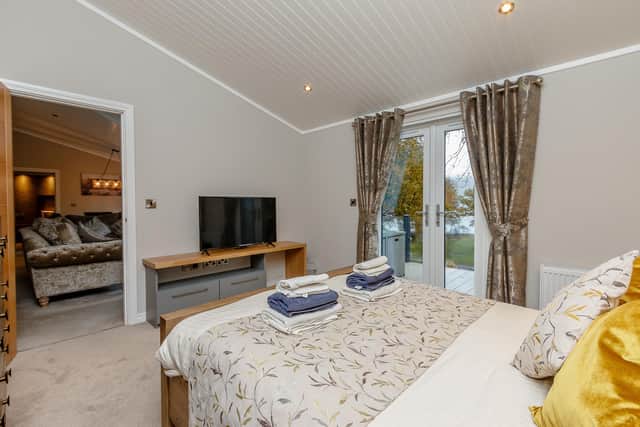 A lodge interior at Argyll Holiday Parks, who have a range of accommodation to suit families, couples and groups.