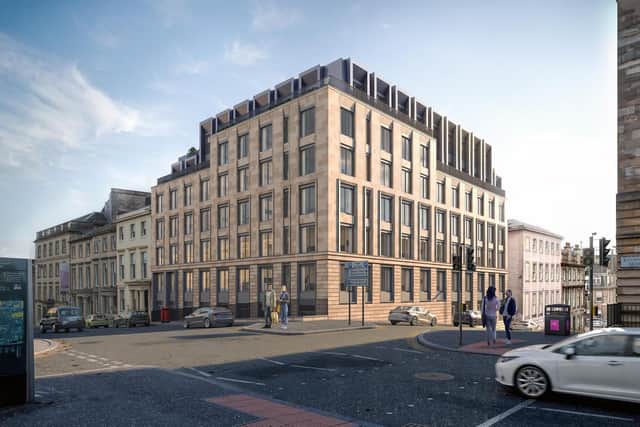 A planning application has been submitted for a £30 million redevelopment of an existing 'underused' office building at 249 West George Street in Glasgow into new student flats.