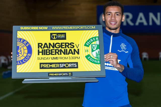 Rangers defender James Tavernier promotes the Premier Cup Semi-Final against Hibs