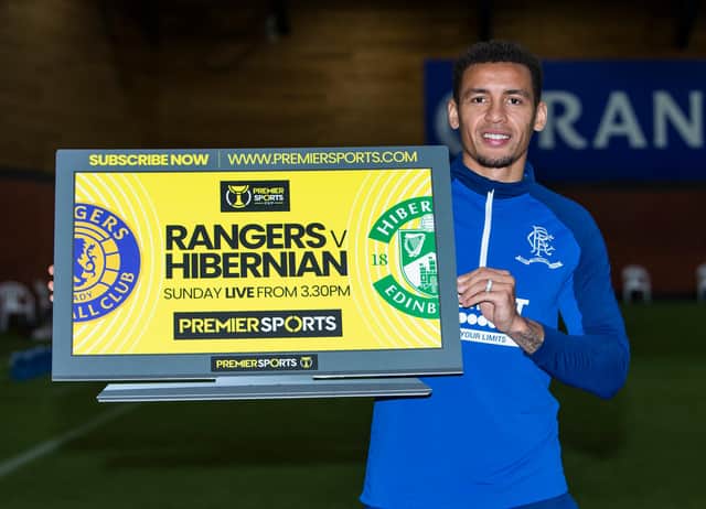 Rangers defender James Tavernier promotes the Premier Cup Semi-Final against Hibs