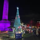 Edinburgh's St Andrew Square looking festive