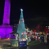 Edinburgh's St Andrew Square looking festive