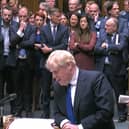 Prime Minister Boris Johnson speaks during Prime Minister's Questions in the House of Commons, London. Picture date: Wednesday July 6, 2022.