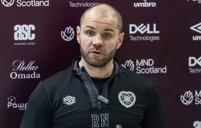 Hearts manager Robbie Neilson knows how important a win against Aberdeen would be.