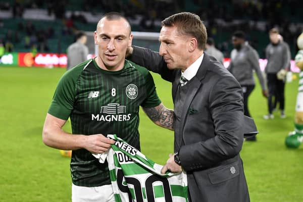 Ex-Celtic captain Scott Brown (left) opened up on his time at 14-year-club.