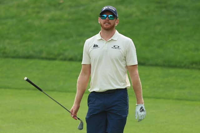 Sebastian Soderberg, who had two 8s on his card, pictured during the first round of the Hero Indian Open at DLF Golf and County Club in New Delhi. Picture: Luke Walker/Getty Images.