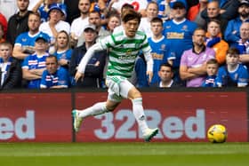Celtic attacker Kyogo Furuhashi will spend at least a month on the sideline. Picture: SNS