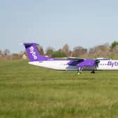 Flybe's logo and purple livery is similar to one of the airline's past colour schemes. Picture: Flybe