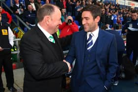 Lee Johnson, during his time in charge of Oldham Athletic, came up against his father Gary and his Yeovil Town team in 2013.