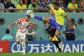 Josip Juranovic was hugely impressive as Croatia reached the last four of the World Cup, defeating Brazil on penalties. (Photo by ADRIAN DENNIS/AFP via Getty Images)