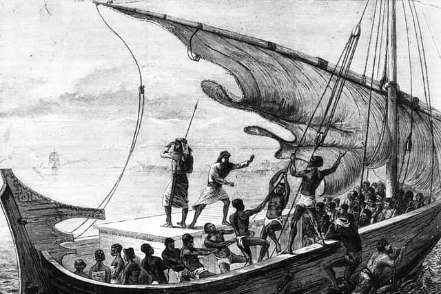 It's thought the phrase once referred to the debris found at the bottom of a slave ship once its human cargo had been unloaded (Image: Hulton Archive/Getty Images)