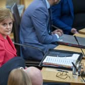 First Minister Nicola Sturgeon during First Minster's Questions. Picture: Jane Barlow/PA Wire
