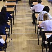 Pupils sitting an exam (Picture: John Devlin)
