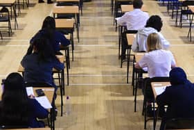 Pupils sitting an exam in Scotland (Picture: John Devlin)