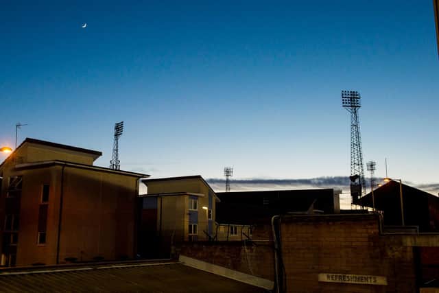 The Dens Park floodlights: erected in 1959 and still going strong