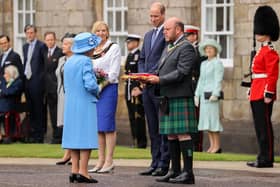 Queen Elizabeth II has arrived at her official residence in Scotland