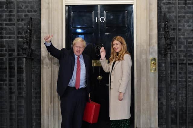 Are Boris and Carrie about to become the latest to leave Downing Street, as if they were contestants on a TV gameshow? (Picture: Peter Summers/Getty Images)