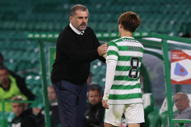 Celtic manager Ange Postecoglou has praised Rangers for their handling of racist abuse aimed at Kyogo Furuhashi by a group of fans. (Photo by Craig Williamson / SNS Group)