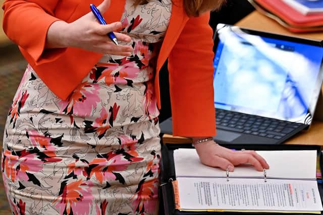 Finance Secretary Kate Forbes presents the Scottish Budget at the Scottish Parliament.