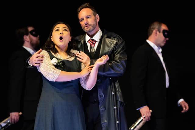 Hye-Youn Lee (Daphne) and Brad Cooper (Apollo) in Scottish Opera's production of Daphne PIC: Sally Jubb