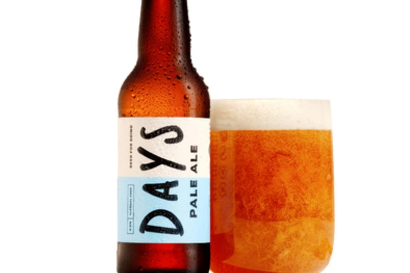 The second Days Brewery zero-alcohol beer is a pale ale with "tropical overtones and a satisfyingly clean grapefruit taste that is bold, balanced and vibrant. Days say that they teamed up with a master brewer to create a unique process that's specifically designed to never produce alcohol.