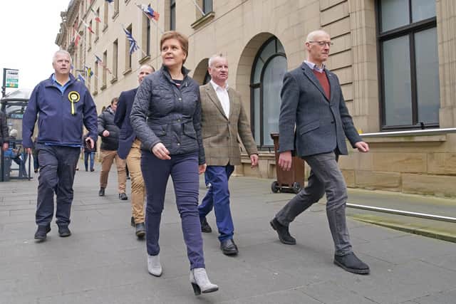 Nicola Sturgeon, John Swinney and their Cabinet colleagues seem only to offer ineptitude and empty promises (Picture: Jane Barlow/PA)