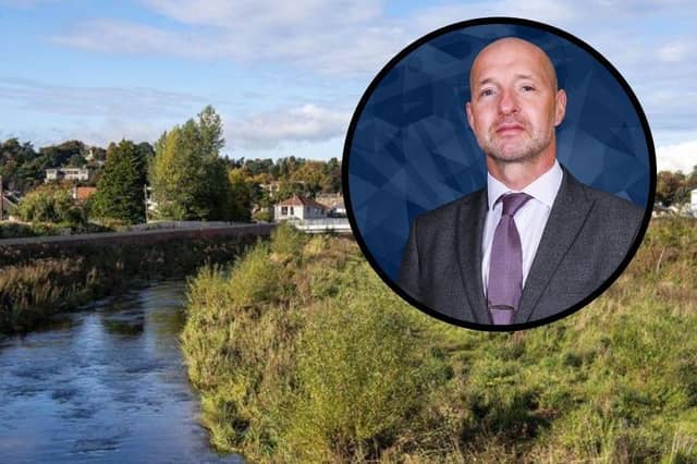 Detective Constable Glynn Powell jumped into the Water of Leith while off duty in September, 2020, to rescue a three-year-old girl who had fallen into the water.